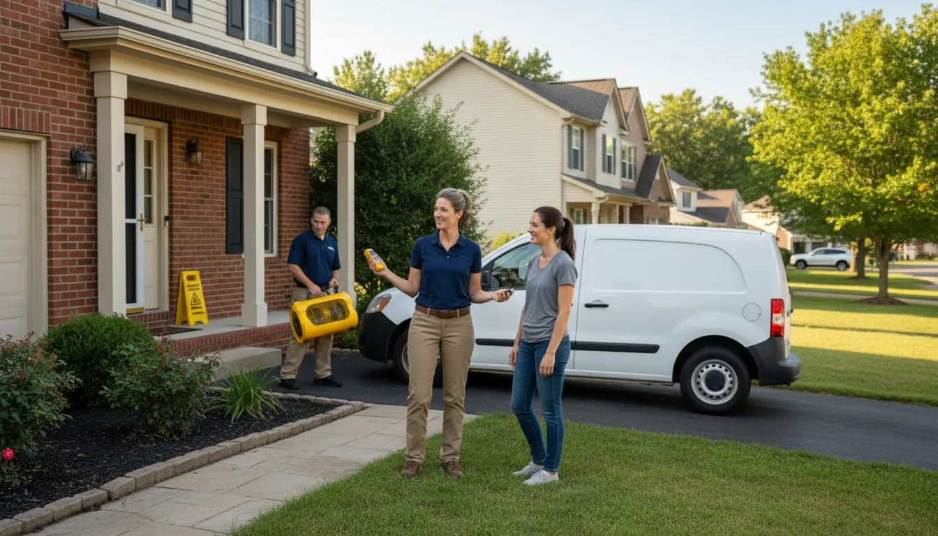 Water restoration image for Dehumidification And Cleanup Services in Bedminster, NJ